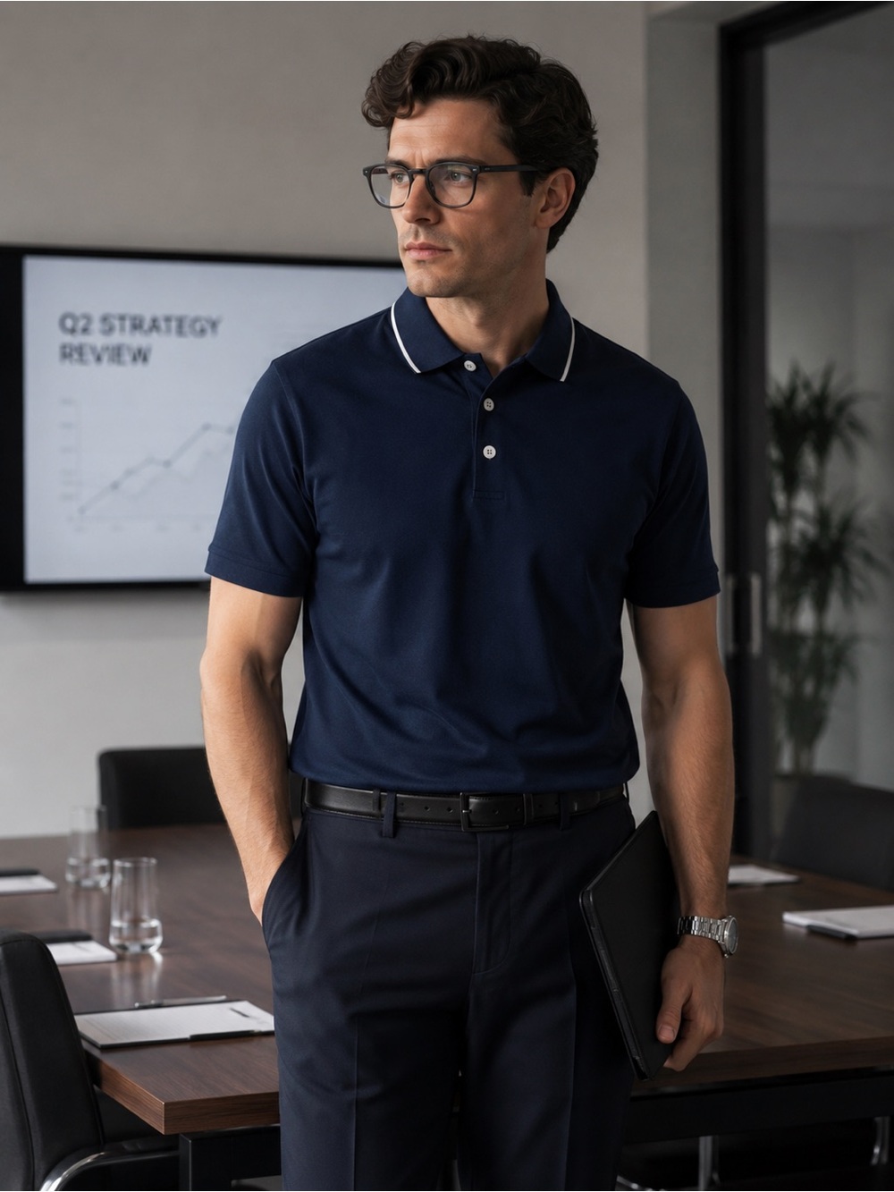 Giorgio Armani Men’s Tipped Polo shirts